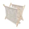 Hemobllo 1Pc Creative Woven Magazine Rack Rustic Rope Storage Holder for Home Decor Compact Design for Magazines Newspapers and More for Office Bedroom and Living Room view 1