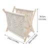Hemobllo 1Pc Creative Woven Magazine Rack Rustic Rope Storage Holder for Home Decor Compact Design for Magazines Newspapers and More for Office Bedroom and Living Room view 2