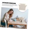Hemobllo 1Pc Creative Woven Magazine Rack Rustic Rope Storage Holder for Home Decor Compact Design for Magazines Newspapers and More for Office Bedroom and Living Room view 4