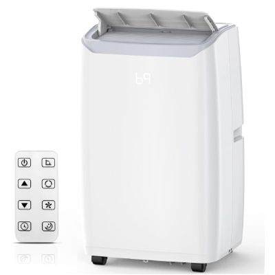 Portable Air Conditioners 14000 BTU, Remote Control AC with 24H Timer, Low Noise Energy Saving Cooling Unit for Bedroom, Office, Small Spaces 750 Sq. Ft, White