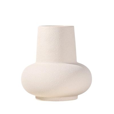 Decorative Flower Vase White Ceramic Vase Arrangement Flower Arrangement Irregular Dry Flower/Hydroponic Decoration Modern Home Decor