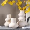 Decorative Flower Vase White Ceramic Vase Arrangement Flower Arrangement Irregular Dry Flower/Hydroponic Decoration Modern Home Decor view 3