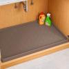 Jin&Bao Waterproof Under Sink Mat 34" x 22", Thick Silicone Mat Cabinet Protector for Kitchen and Bathroom, Shelf Liner, Home Organizer and Storage, Multipurpose Tray for Gadgets and Essentials view 1