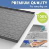 Jin&Bao Waterproof Under Sink Mat 34" x 22", Thick Silicone Mat Cabinet Protector for Kitchen and Bathroom, Shelf Liner, Home Organizer and Storage, Multipurpose Tray for Gadgets and Essentials view 2