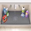 Jin&Bao Waterproof Under Sink Mat 34" x 22", Thick Silicone Mat Cabinet Protector for Kitchen and Bathroom, Shelf Liner, Home Organizer and Storage, Multipurpose Tray for Gadgets and Essentials view 3