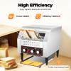 300 Slices/Hour Commercial Conveyor Toaster, 2200W Stainless Steel Heavy Duty Industrial Toasters w/Three-ring Heating Tubes, Countertop Electric Restaurant Equipment for Home Restaurants Bakery Use view 2