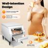 300 Slices/Hour Commercial Conveyor Toaster, 2200W Stainless Steel Heavy Duty Industrial Toasters w/Three-ring Heating Tubes, Countertop Electric Restaurant Equipment for Home Restaurants Bakery Use view 3