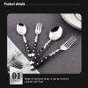 90 Piece stainless steel wooden handle flatware set serving 18, 18/8 stainless wooden silverware set, High - Gloss Finish, Dishwasher Safe cutlery reusable,gift for mom grandmother wife for family view 2