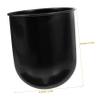 Happyyami 3pcs Toilet Brush Holder Set Round Base Plastic Toilet Bowl Brush Cup Bathroom Cleaning Tool for Use view 2