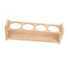 HOLIDYOYO Wooden Kitchen Spice Rack, Four-hole Desktop Stand for Home view 1