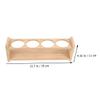 HOLIDYOYO Wooden Kitchen Spice Rack, Four-hole Desktop Stand for Home view 2