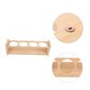 HOLIDYOYO Wooden Kitchen Spice Rack, Four-hole Desktop Stand for Home view 4