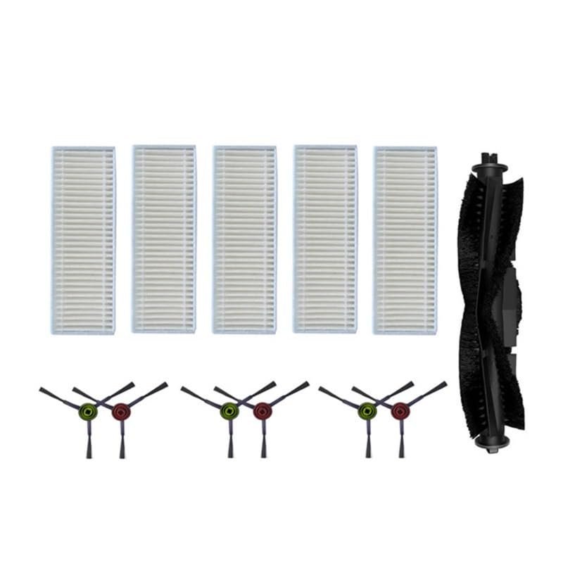 Compatible for Lenovo E2 Robot Vacuum Cleaner Parts Accessories Roller Brush Side Brush Filter(SET B)