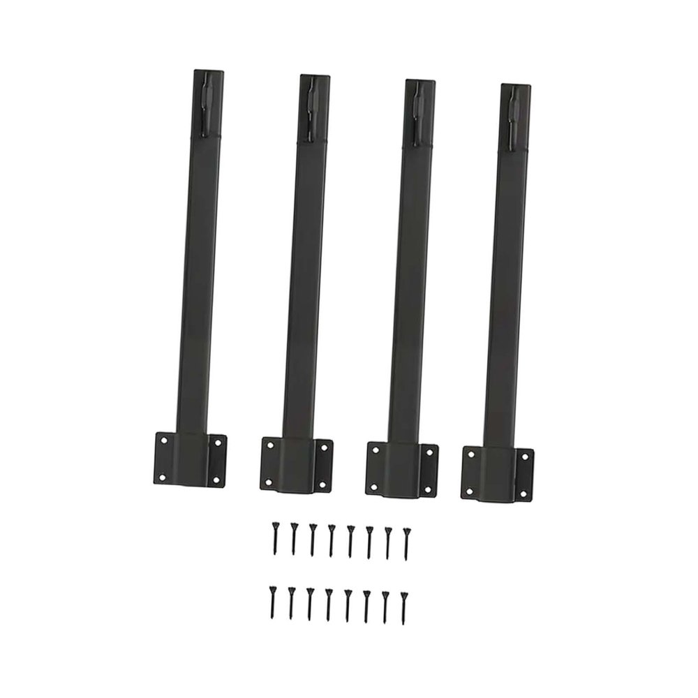 misppro 4X Metal Light Poles for Outdoor Decorative Lighting Stand with Fork Bracket for Garden Party Christmas Holiday Decor