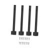 misppro 4X Metal Light Poles for Outdoor Decorative Lighting Stand with Fork Bracket for Garden Party Christmas Holiday Decor view 1