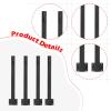 misppro 4X Metal Light Poles for Outdoor Decorative Lighting Stand with Fork Bracket for Garden Party Christmas Holiday Decor view 2
