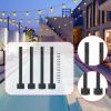 misppro 4X Metal Light Poles for Outdoor Decorative Lighting Stand with Fork Bracket for Garden Party Christmas Holiday Decor view 3
