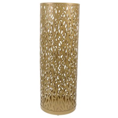 Mipcase Metal Umbrella Stand for Entryway Round Indoor Organizer with High Capacity Storage Space Efficient Design for Multiple Umbrellas Durable Golden Finish for Stylish Home