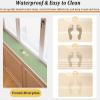 Dailify Absorbent Window Sill Protector Mat with Pattern, Household Windowsill Cover Decorative Pad, Non-Skid Bay Window Trim Cushion, Easy to Cut(J,120cmx10cm (47 1/4"x4")) view 3