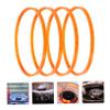 Cotton Candy Maker Replacement Belts 4pcs Orange Plastic Accessory view 2