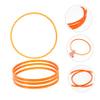 Cotton Candy Maker Replacement Belts 4pcs Orange Plastic Accessory view 3