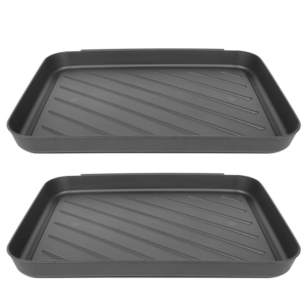 VOSAREA Plastic Boot Tray, 2 Pack Waterproof Shoe Tray Mat
