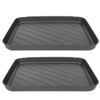 VOSAREA Plastic Boot Tray, 2 Pack Waterproof Shoe Tray Mat view 1