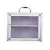 Silver Locking Medicine Box Wall Mounted with Handle Large Capacity view 1