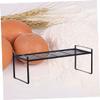 ABOOFAN Kitchen Wrought Iron Layered Storage Rack Black Pot Seasoning Shelf Organizer User Friendly Design for Home Kitchen Restaurant Stylish Easy to Move Store view 4