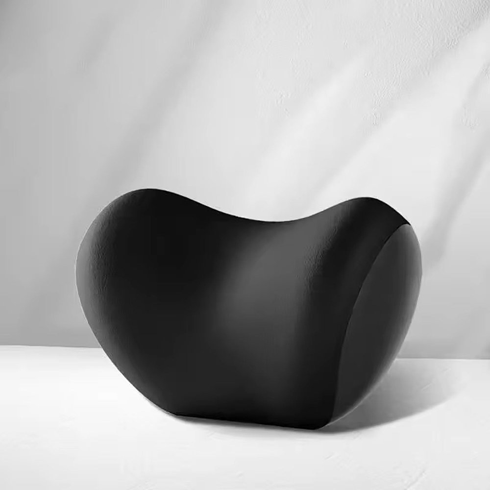 FALMDCQ Car Neck Pillow, Ergonomic Memory Foam Headrest, Neck Protection, Compatible with Alfa Romeo 147 166 156, A-Black