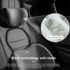 FALMDCQ Car Neck Pillow, Ergonomic Memory Foam Headrest, Neck Protection, Compatible with Alfa Romeo 147 166 156, A-Black view 2