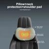 FALMDCQ Car Neck Pillow, Ergonomic Memory Foam Headrest, Neck Protection, Compatible with Alfa Romeo 147 166 156, A-Black view 3