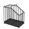 3FLQOOPP Metal Umbrella Stand, Rectangular Umbrella Holder Rack with A Removable Drip Tray, Cutout Design, Freestanding Umbrella Stand for Entryway, Office (White ) (Black ) view 1