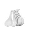 6.75 in Soup Spoons ACANDYL 6 Pcs Asian Soup Spoon Ceramic White Chinese Japanese Soup Spoon for Cereal Ramen Pho Dumpling Wonton Miso Non-Toxic & Dishwasher Safe Deep Oval Hook Design view 1