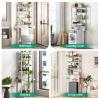 Kalrin Over-The-Toilet Storage Rack, 4-Tier Bathroom Organizer Shelf Over Toilet with Adjustable Shelf and Basket, Freestanding Space Saver Bathroom Shelves Above Toilet for Room (Avocado Green) view 3