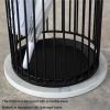 3FLQOOPP Umbrella Racks- Metal Round Umbrella Stand Holder with Drip Tray for Home Entryway- Free Standing Holders for and Hiking Poles (Gold ) (Gold ) view 2