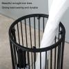 3FLQOOPP Umbrella Racks- Metal Round Umbrella Stand Holder with Drip Tray for Home Entryway- Free Standing Holders for and Hiking Poles (Gold ) (Gold ) view 3