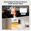 Brightown Wall Heater, Heater for Indoor Use 1500W, 5 Optional Modes, Adjustable Thermostat, Easy Mount Home Space Heater for Bedroom Bathroom with Remote Control, 12H Timer, Works with Alexa, White view 3