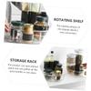 VINTORKY Rotating Spice Rack Organizer Kitchen Condiment Holder 5 Seasoning Jars Plastic Easy to Access for Home Cooking view 3