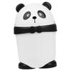BATHVEVE Panda Trash Can with Lid Cute Tabletop Garbage Can for Kitchen Bathroom and Bedroom Compact Modern Design for Small Spaces Stylish Wastebasket for Home Decor view 1