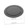 ABOOFAN Recessed Stainless Steel Trash Can Lid Swing Cover for Countertop Space Saving Design for Kitchen Bathroom Waste Bin Lid Odor Reducing Grommet view 2