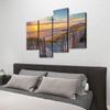 Outer Banks Beach Sunrise from Sand Dunes Canvas Prints Wall Decor 4 Pieces Contemporary Framed Artworks for Living Room Bedroom Bathroom Office Home Decoration Gifts view 4