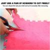 20Pcs 12X12inch Interlocking Foam Mats Plush Mat, Fluffy Carpet Tiles Plush Area Rug, Bedroom Floor Tiles, Soft Playmat Puzzle Floor Mat for Children Kids Room Home Parlor Bedroom view 3
