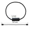 2 Pack Black Magnetic Curtain Tiebacks Strong Hold, Tangle-Free Rope Design, Decorative & Easy-to-Use Drapery Holders for All Curtain Styles view 3