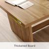 1Easylife 70.87 Inches Long Executive Desk, Wooden Computer Desk, Industrial Simple Study Writing Table, Large Workstation Business Furniture for Home Office, Oak view 4