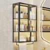 Bathroom Wall Cabinet,Metal Medicine Cabinet with Glass Door,Bathroom Cabinet Wall Mounted with Towel Bar,Over The Toilet Storage Cabinet, No Perforation Required view 1