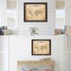 DECORARTS Personalized World Travel Map with Pins,Antique Canvas 20x16'' view 3