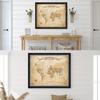 DECORARTS Personalized World Travel Map with Pins,Antique Canvas 20x16'' view 4