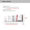 Acrylic Magazine Holder Brochure Holder Brochure Display Stand 1/2/3 Tier, Hanging Bookshelf, Commercial Wall Mounted Clear Acrylic Magazine, Brochure Display Holder Rack,Bluelength 80Cm/31.5In3 Laye view 2