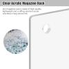Acrylic Magazine Holder Brochure Holder Brochure Display Stand 1/2/3 Tier, Hanging Bookshelf, Commercial Wall Mounted Clear Acrylic Magazine, Brochure Display Holder Rack,Bluelength 80Cm/31.5In3 Laye view 3